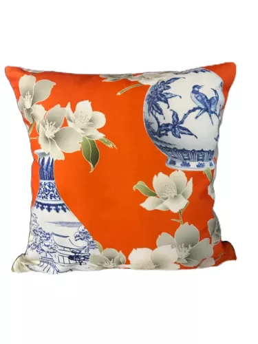 Hazenkamp Fachhändler Kissen China Vase Orange 40x40cm (202435)