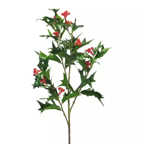 Hazenkamp Fachhändler Ilex Spray mit Beeren Grün 94cm (114525)