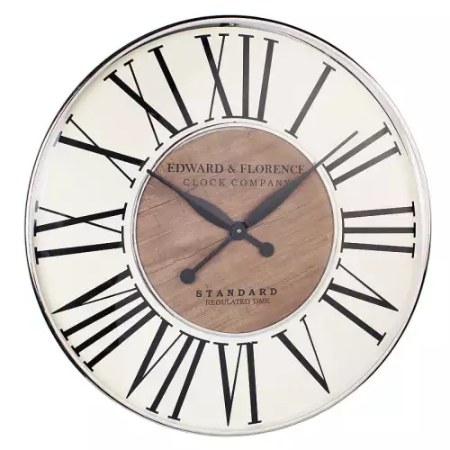 Hazenkamp Fachhändler Wanduhr 51x6x51cm (Holzlaminat) Led (112474)