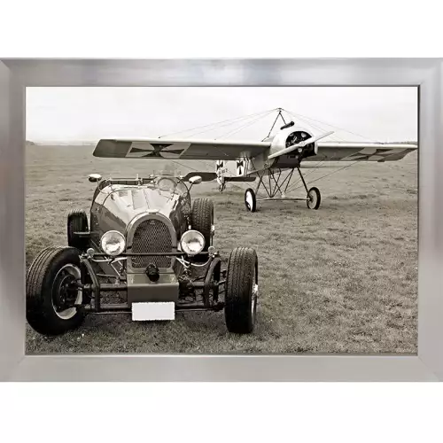 Hazenkamp Fachhändler Historischer Rennwagen & Fokker 90x120x5cm (102676)