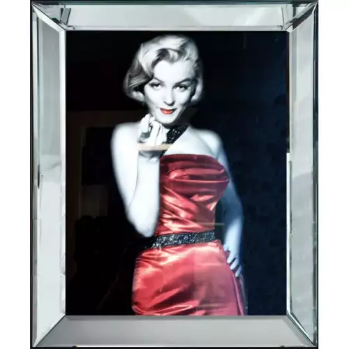 Hazenkamp Fachhändler Dame in Rot II 40x50x4,5cm Marilyn Monroe (102555)