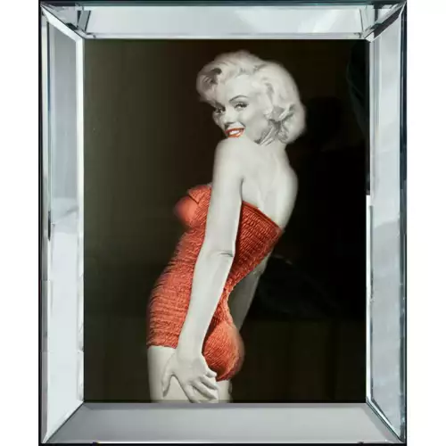 Hazenkamp Fachhändler Dame in Rot I 40x50x4,5cm Marilyn Monroe (102553)