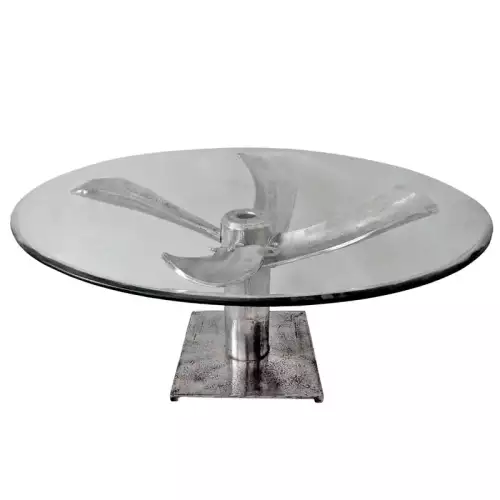 Hazenkamp Fachhändler Tisch Kashton 100x100x52cm Silber Propeller (112881)