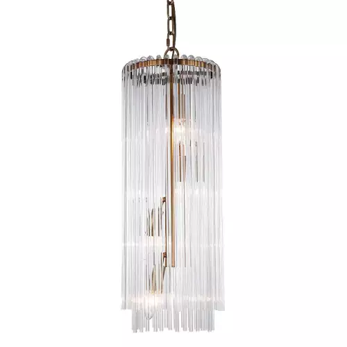 Hazenkamp Fachhändler Deckenfluter Lampe Aleena 25x25x69cm gold glas (111723)