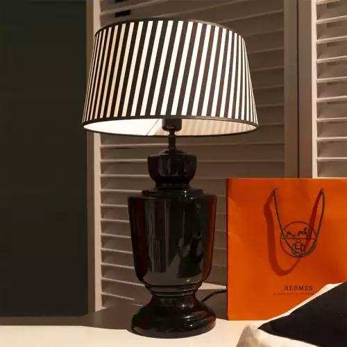 Hazenkamp Fachhändler Tischlampe 17x17x44cm schwarz (115889)