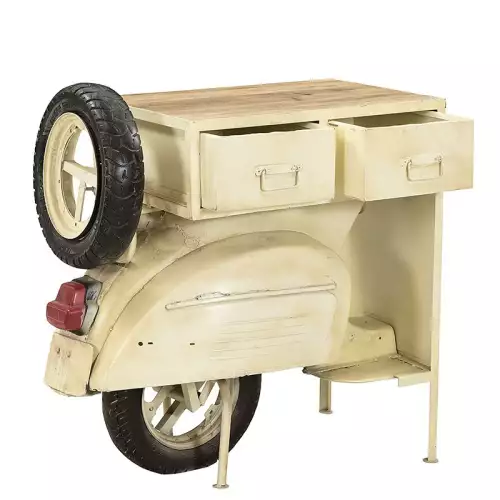 Hazenkamp Fachhändler Konsolentisch Vintage Scooter 96x48x100cm (200285)