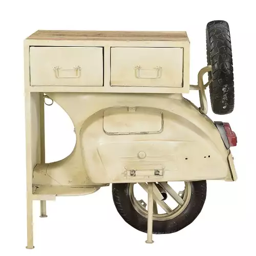 Hazenkamp Fachhändler Konsolentisch Vintage Scooter 96x48x100cm (200285)