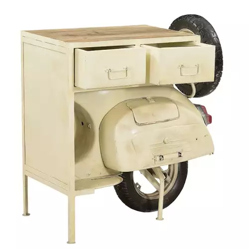 Hazenkamp Fachhändler Konsolentisch Vintage Scooter 96x48x100cm (200285)