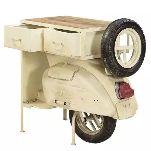 Hazenkamp Fachhändler Konsolentisch Vintage Scooter 96x48x100cm (200285)