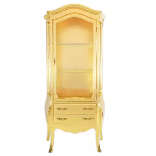 rolandk-wohnen Barockvitrine  Marie-Louise gold (SV1844)