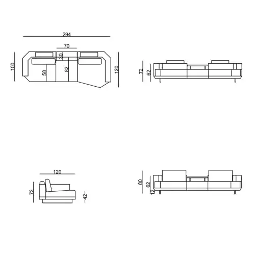 Hazenkamp Fachhändler Colmar-Sofa (4-Sitzer) (201181)