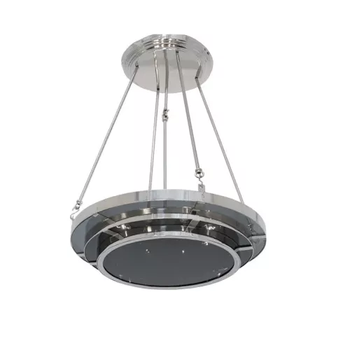 Hazenkamp Fachhändler Hanging Lantern 75x75x90cm with black glass (114723)