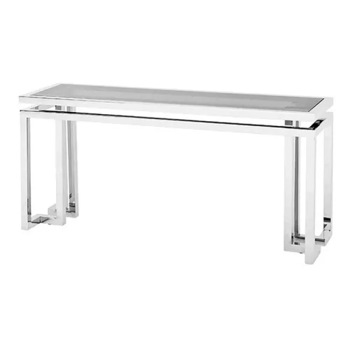 Hazenkamp Fachhändler Console Table 160x45x75cm with Black Glass (115443)