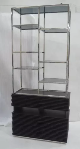 Hazenkamp Fachhändler Rack Cabinet Milano 98x43x221cm with clear glass (201613)