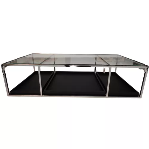 Hazenkamp Fachhändler Coffee Table Milano 160x80x40cm With Clear Glass (201614)
